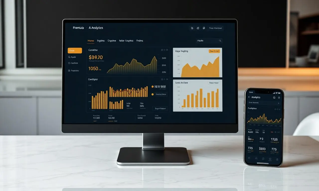 SaaS analytics dashboard website turning data into clear decisions for Melbourne service businesses