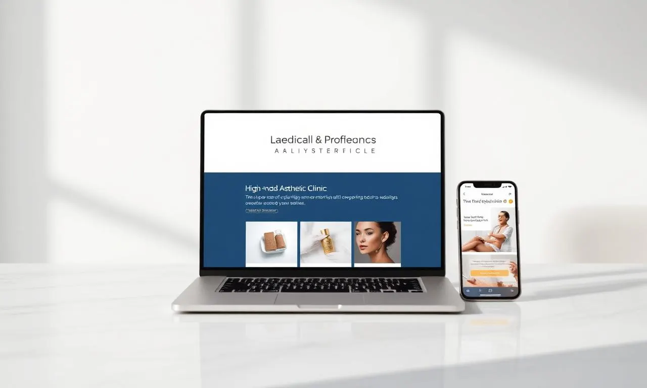 High end aesthetic medical clinic website attracting premium skincare clients across Melbourne
